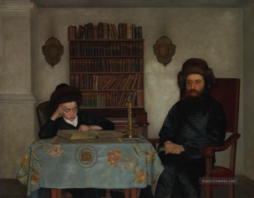  junger - Rabbiner mit junger Student Isidor Kaufmann ungarischer Jude